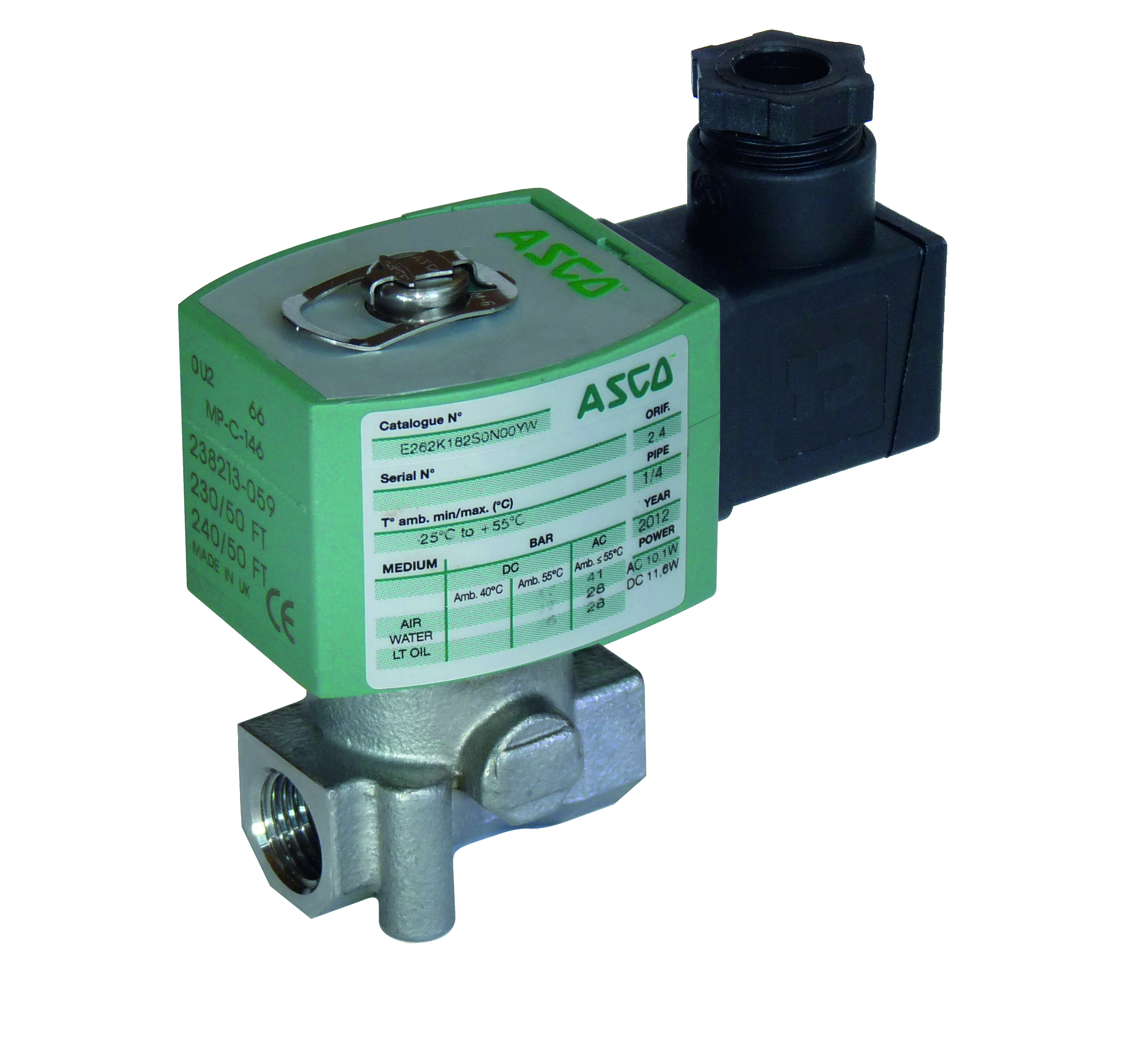 Asco E262K188S1N01H1 ASCO Solenoid valve Serie 262 Stainless Steel