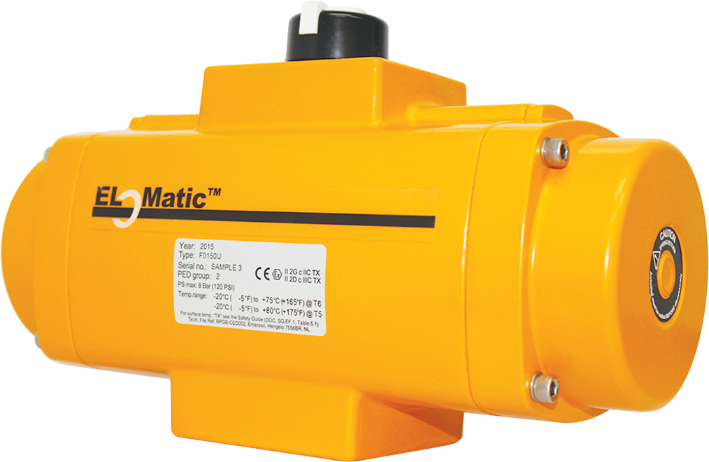 PE0200 ELOMATIC Spring return actuator FS Type Size 0200 Single