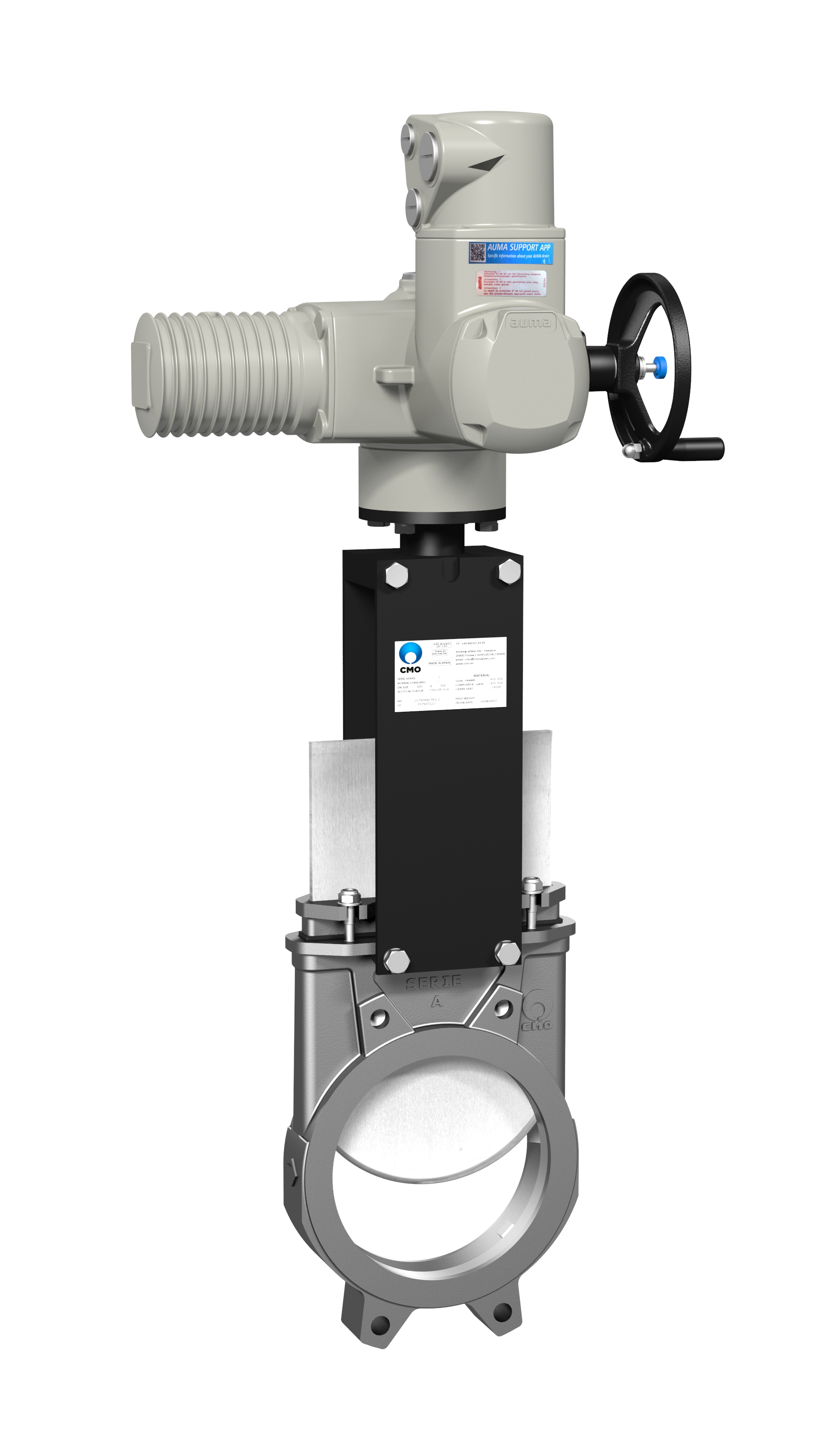 KNWE.010.600 Knife Gate valve 316 Stainless Steel EPDM DN600