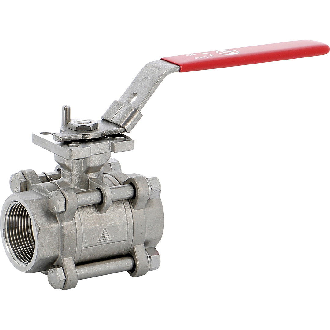 BATM.022.034 Vanne à sphère corps 3 pièces en acier inox - G3/4\
