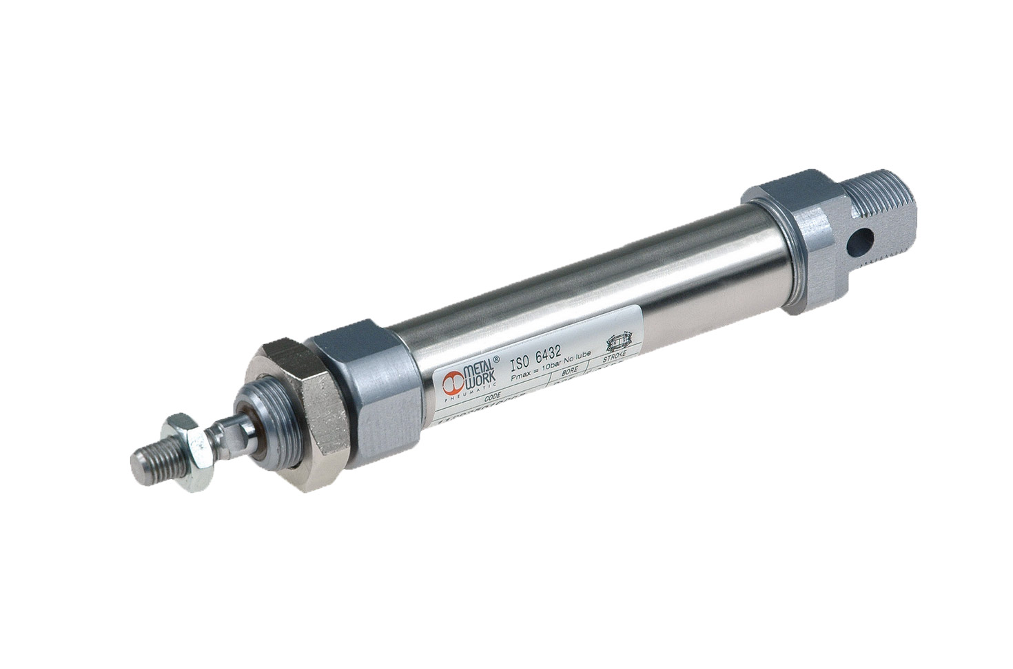 Metal Work CYLB.01.008.0025 Round cylinder ISO6432 Ø8 Stroke 25