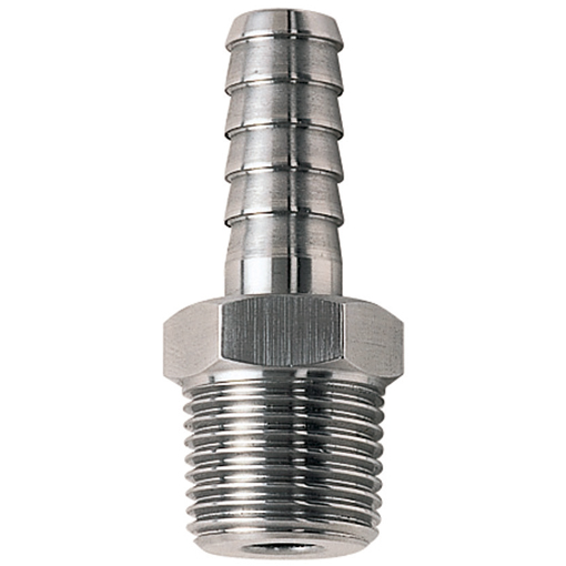 FHSS.001.3413 Fluted fitting Threaded nozzle Stainless Steel R3/4