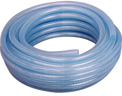 Flexible PVC transparent tressé pour AC et alim. 15 bar, Ø 10/15 - Les 25 m  - Air et Pulvérisation - Fournisseur de matériels pour air comprimé,  peinture, fluides et sablage