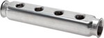 Collecteur en acier inox - 2x G 1" F - 3 x G 1/2" F - PN10