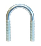 Etrier en U galva  M12  Ø 2"1/2 - DIN 3570  - sans écrous
