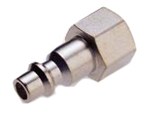 Quick-release fitting - Straight plug - Nickel-plated steel - 1/2" F - 0 to 35 bar