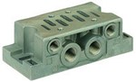 SUBBASE FOR SPOOL VALVE 541 ISO 1 METAL SUBBASE ISO 5599/1 SIZE 1 : SINGLE WITH SIDE PORTS 1-2-4 :…