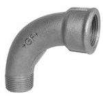 Threaded fitting - 90° Bend - Black Cast Iron - 1/4" MF - Max pressure: 25 bar
