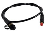 High pressure hydraulic hose HI-FORCE - 1 meter - Black - CM1 fittings - Max 700 bar