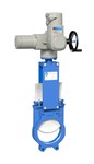 Knife Gate valve - GGG50 Cast Iron - NBR - DN50 - Wafer GN10 - PN10 - Unidir. - (+)80°C - Electric