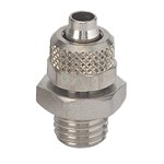 Raccords "Push on" pour tubes - Piqu. droit cylindr. - Laiton nickelé - G3/8" M - Ø8X6 mm - 18 bar