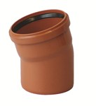Coude 15° PVC égout rouge  Ø 110*