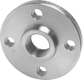 Bride plate taraudée 4" - PN16 - GN10/16 - En inox 316L