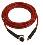High pressure hydraulic hose HI-FORCE - 1 meter - Red - CM1 fittings - Max 700 bar