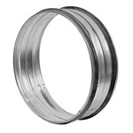 Mamelon galva à joint Ø 100mm pour gaine spiralée