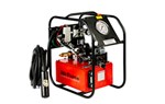 7 Bar air driven hydraulic torque wrench pump - premium line - analogue gauge