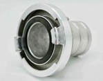 Raccord Storz pour flexible - Coupleur DN52 - Aluminium - Embout cannelé Ø50 mm - Griffe C = 66mm