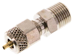 Raccords pour tubes - Droit conique - Laiton nickelé - 1/8" M - Ø4X2 mm - 18 bar