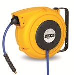 Pneumatic hose reel - tube Ø: 8mm - 9m - PU - Max: 15 bar - Out: G1/4"M - For air and water