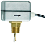 Flussostat - Alu galvanisé - Laiton - PN10 - 110°C - IP64 - Pour canalisation: De 1" à 8"