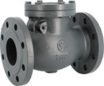 Check valve - GG25 Cast Iron body - Brass - DN100 - Flanges GN10/16 - PN16 - Hor/ver assembly- 120°C