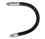 Tubes semi-rigides- Ø racc.: G1/4"M - Pmax: 10 bar - Caoutchouc + raccords acier - 464mm