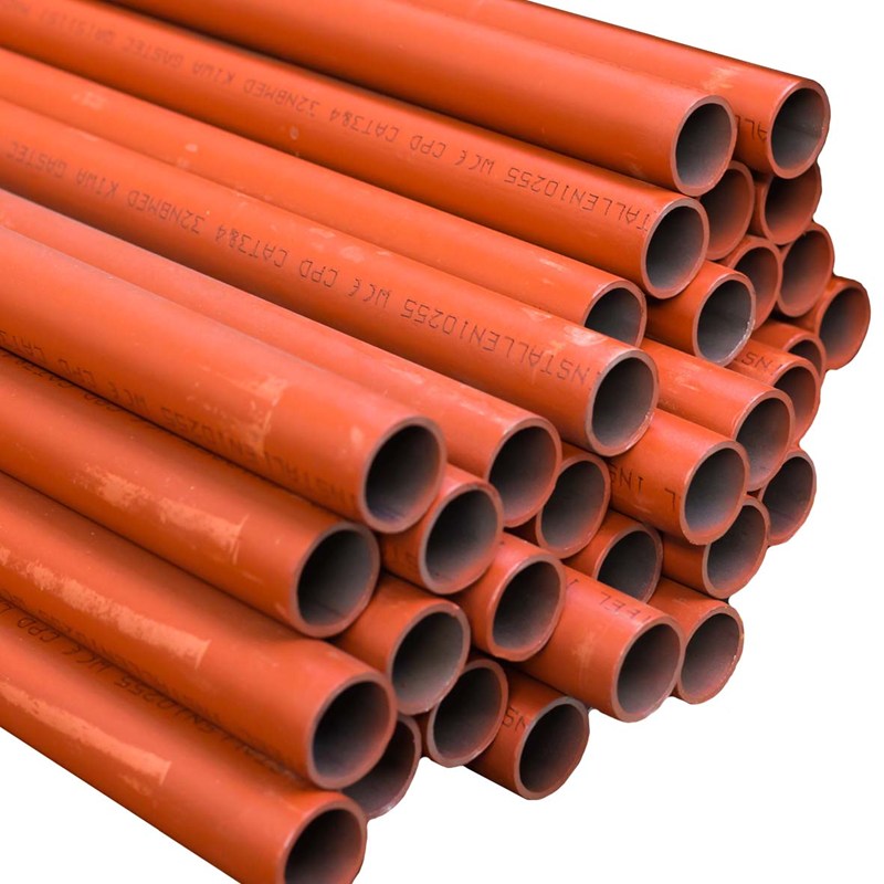 Tube acier soudé médium grenaillé prépeint Ø 2" EN10255