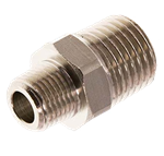Raccord en laiton METAL WORK Série A2 - mamelon conique inégal R 3/8" - R 1/2" - max. 60 bar
