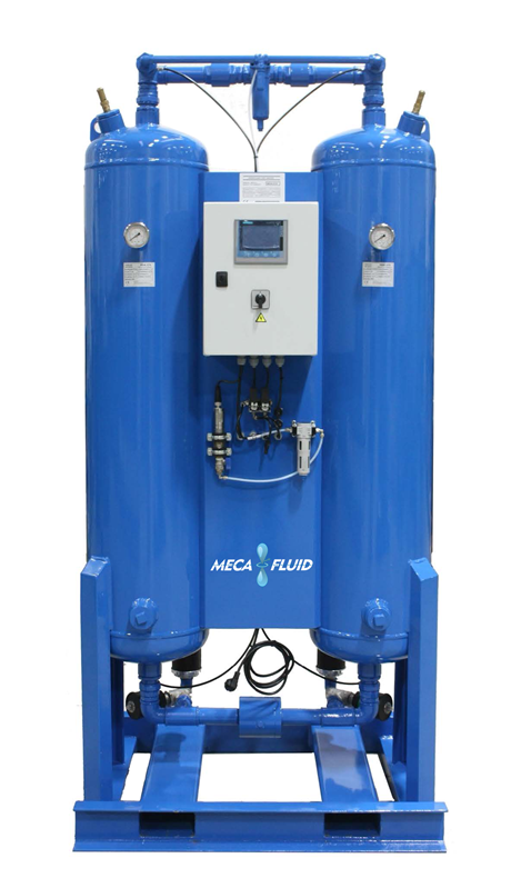 Adsorption Air Dryer - Flow rate 7bar: 440 m³/h - G1 1/2" - max 10 bar - 230VAC - integrated filters