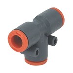 Push-in fitting - Tee - Technopolymer - Union - Ø4 mm - 12 bar